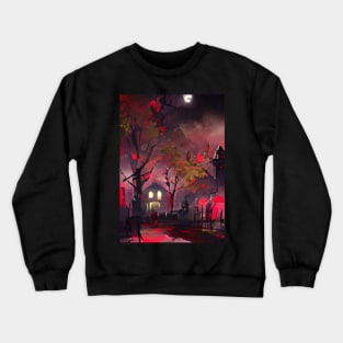 QUIET VILLAGE NIGHT Crewneck Sweatshirt